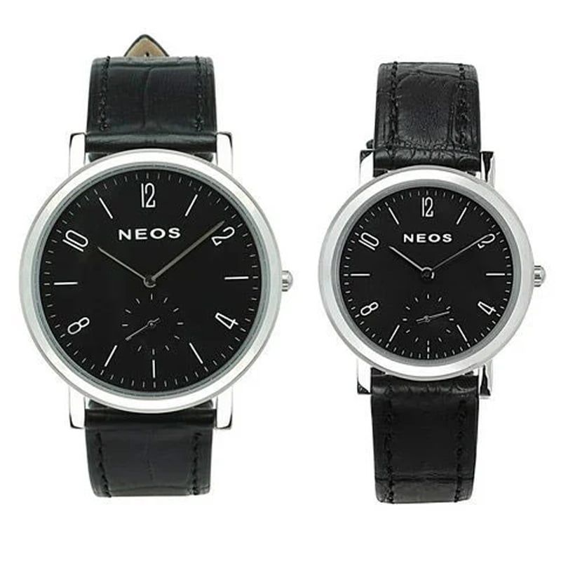 Đồng Hồ Đôi Dây Da Neos N-40728 Sapphire Bảo Hành Chính Hãng 5 Năm