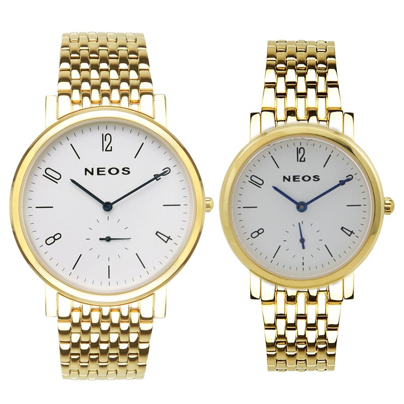 Đồng Hồ Đôi Dây Thép Neos N-40728 Sapphire Bảo Hành Chính Hãng 5 Năm