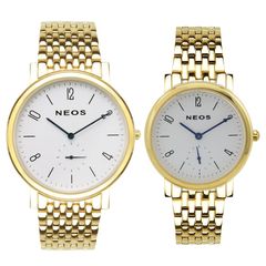 Đồng Hồ Đôi Dây Thép Neos N-40728 Sapphire Bảo Hành Chính Hãng 5 Năm