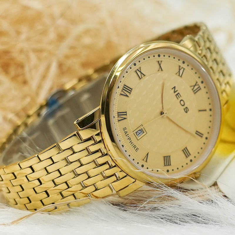 Đồng Hồ Nam Neos N-40737G Dây Thép Sapphire Chính Hãng
