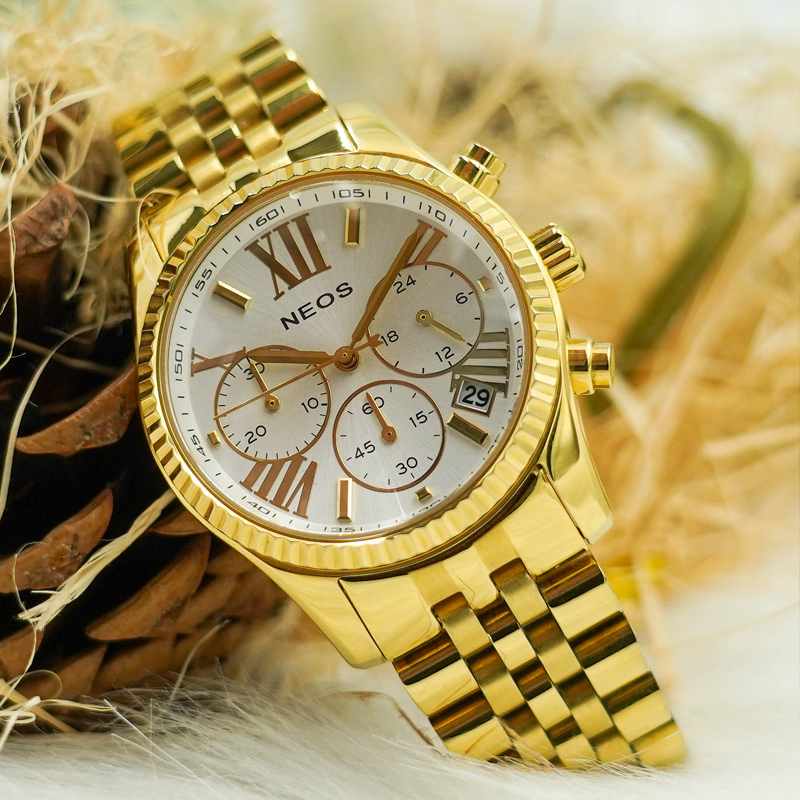 Đồng Hồ 6 Kim Chronograph Nam Neos N-50547M Sapphire Chính Hãng