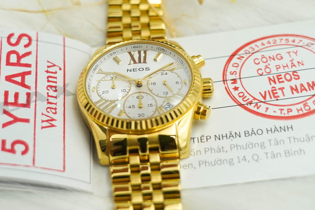 Đồng Hồ 6 Kim Chronograph Nam Neos N-50547M Sapphire Chính Hãng