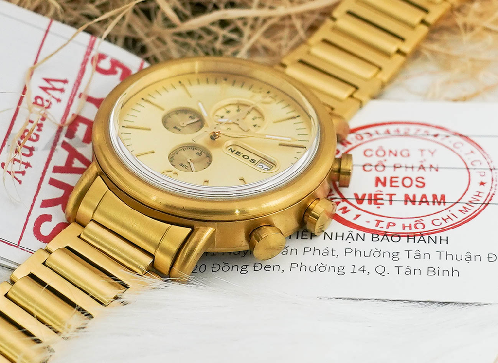 Đồng Hồ Nam 6 Kim Neos N-50555M Sapphire Bảo Hành Chính Hãng 5 Năm