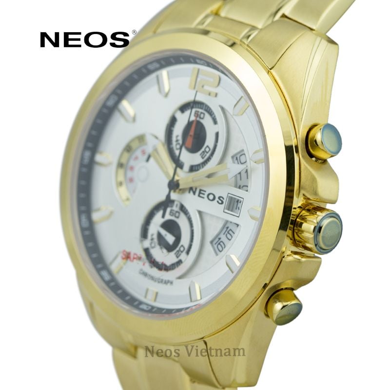 Đồng Hồ Nam Chronograph 6 kim 3 Cổt Neos N-50556M Nam Sapphire Chính Hãng
