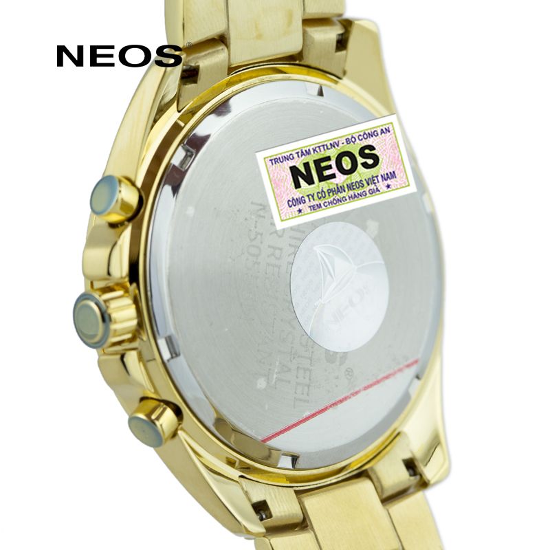 Đồng Hồ Nam Chronograph 6 kim 3 Cổt Neos N-50556M Nam Sapphire Chính Hãng