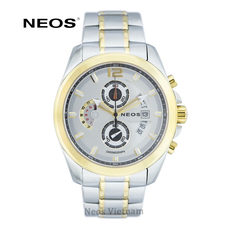 Đồng Hồ Nam Chronograph 6 kim 3 Cổt Neos N-50556M Nam Sapphire Chính Hãng