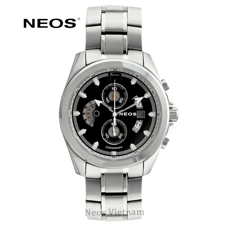 Đồng Hồ Nam Chronograph 6 kim 3 Cổt Neos N-50556M Nam Sapphire Chính Hãng