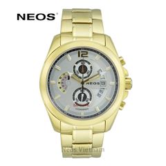 Đồng Hồ Nam Chronograph 6 kim 3 Cổt Neos N-50556M Nam Sapphire Chính Hãng