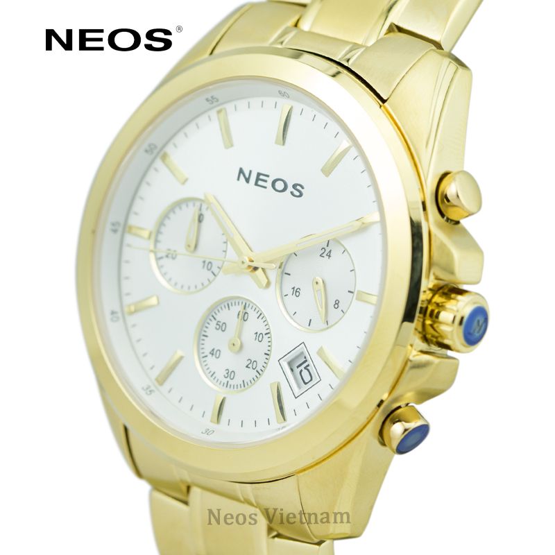 Đồng Hồ Thời Trang Nam Neos N-50560M Sapphire Dây Thép Vàng