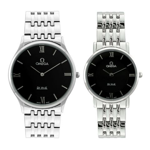 Đồng Hồ Đôi Dây Thép Omega  3601 Sapphire Bảo Hành 12 Tháng