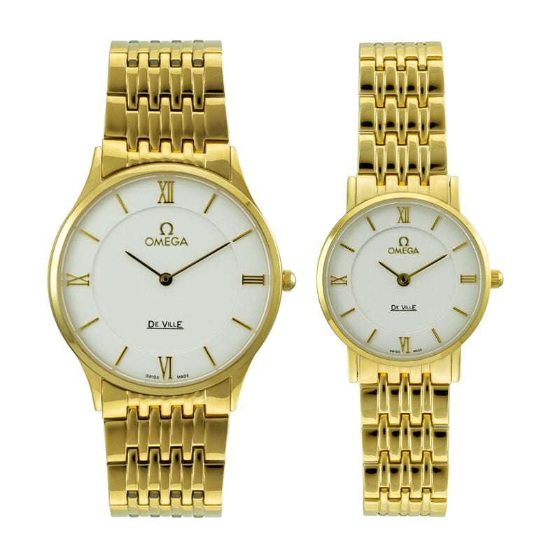 Đồng Hồ Đôi Dây Thép Omega  3601 Sapphire Bảo Hành 12 Tháng