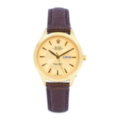 Đồng Hồ Nữ Dây Da Rolex 5055 Kính Sapphire