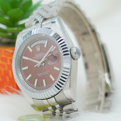 Đồng Hồ Rolex Perpetual Day-Date Máy Cơ Nam Dây Thép