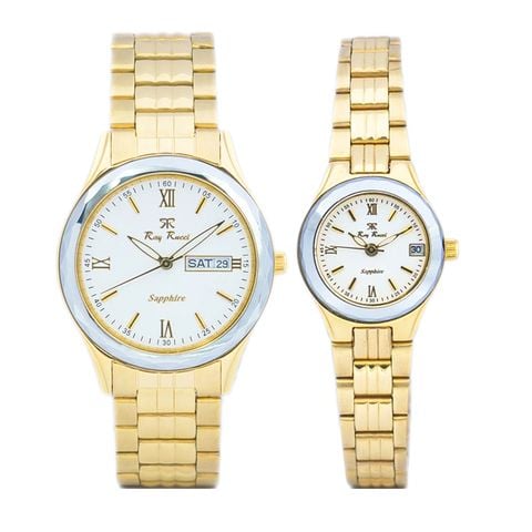 Đồng Hồ Đôi Ray Rucci RR-70032 Sapphire Dây Thép Chính Hãng