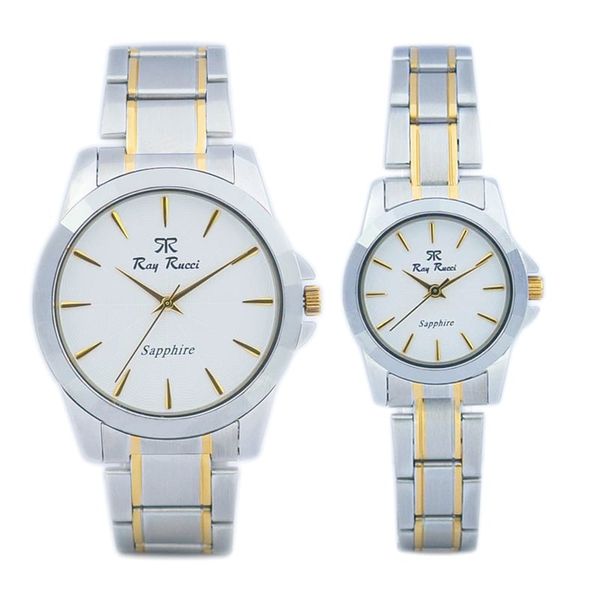Đồng Hồ Đôi Ray Rucci RR-70035 Sapphire Dây Thép Chính Hãng