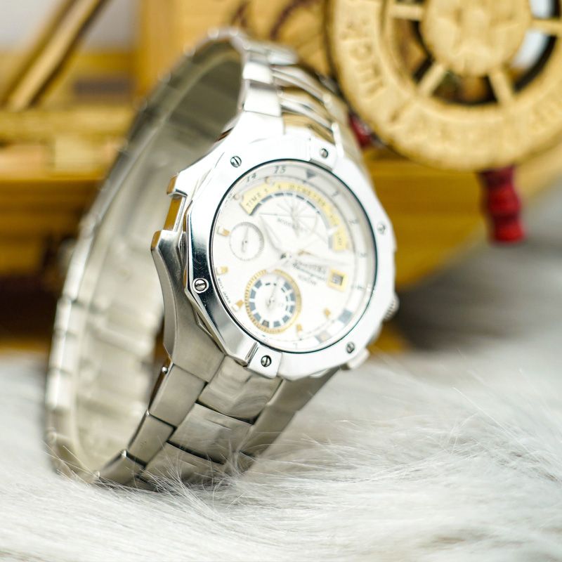Đồng Hồ Chronograph Nam Seiko 711808 Sapphire Dây Thép