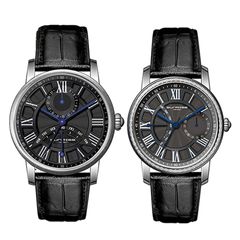 Đồng Hồ Đôi Dây Da Sunrise SG1932.4101 Sapphire Bảo Hành Chính Hãng