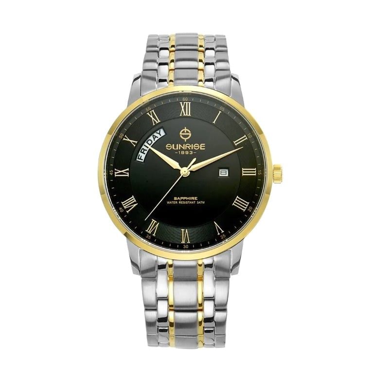 Đồng Hồ Nam Dây Thép Sunrise 1200SA Sapphire Bảo Hành Chính Hãng