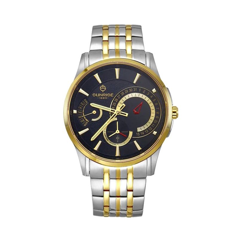 Đồng Hồ Nam Dây Thép Sunrise 1201SA Sapphire Bảo Hành Chính Hãng