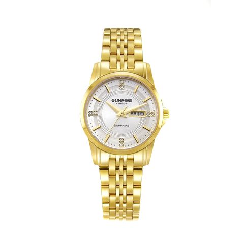 Đồng Hồ Nữ Dây Thép Sunrise 2198SA Sapphire Chính Hãng