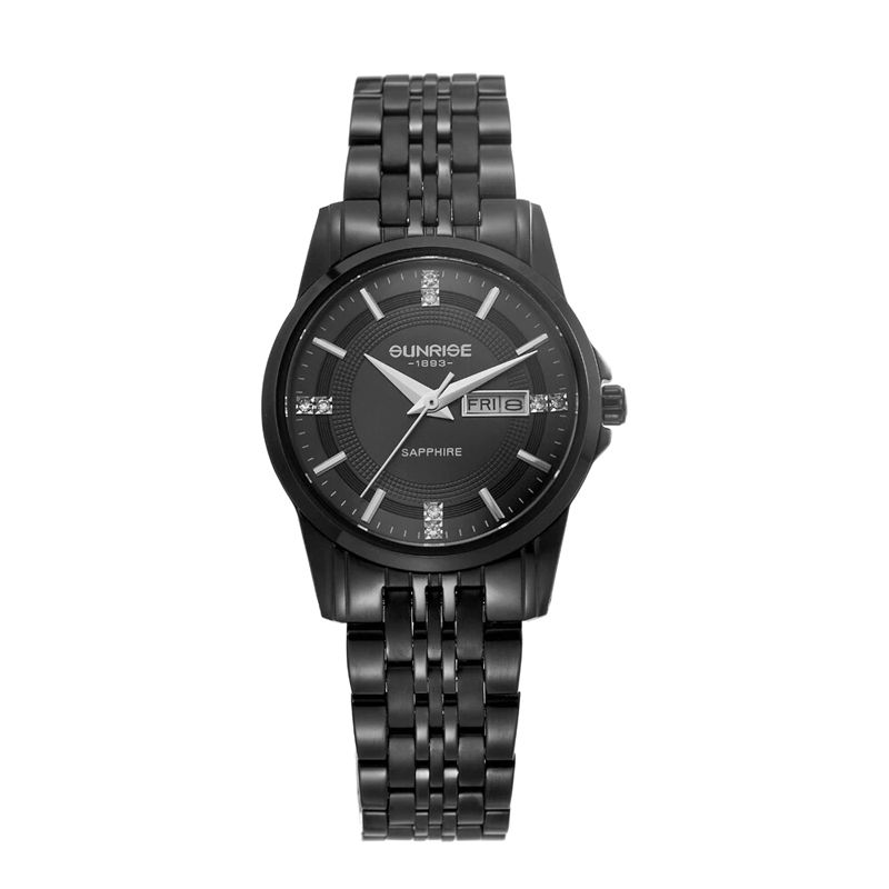 Đồng Hồ Nữ Dây Thép Sunrise 2198SA Sapphire Chính Hãng