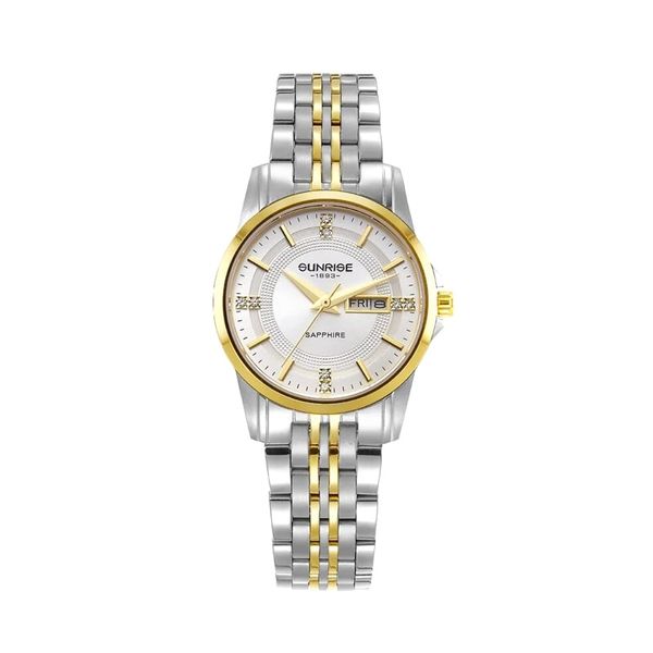 Đồng Hồ Nữ Dây Thép Sunrise 2198SA Sapphire Chính Hãng