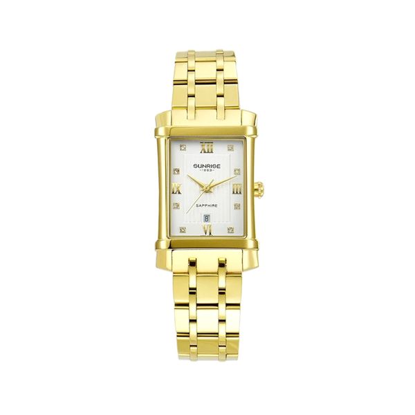 Đồng Hồ Nữ Mặt Chữ Nhật Sunrise 2238SA Dây Thép Chính Hãng