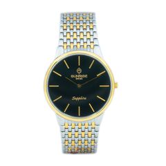 Đồng Hồ Nam Dây Thép Sunrise 738SWB Sapphire Chính Hãng