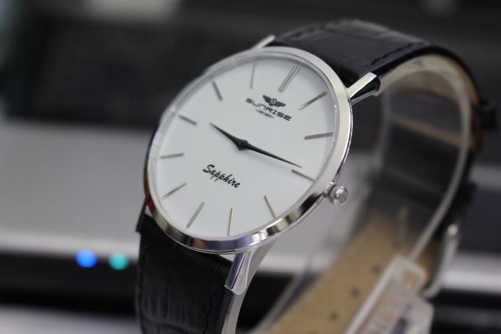 Đồng Hồ Nam Dây Da Sunrise SG6241.4102 Sapphire Chính Hãng