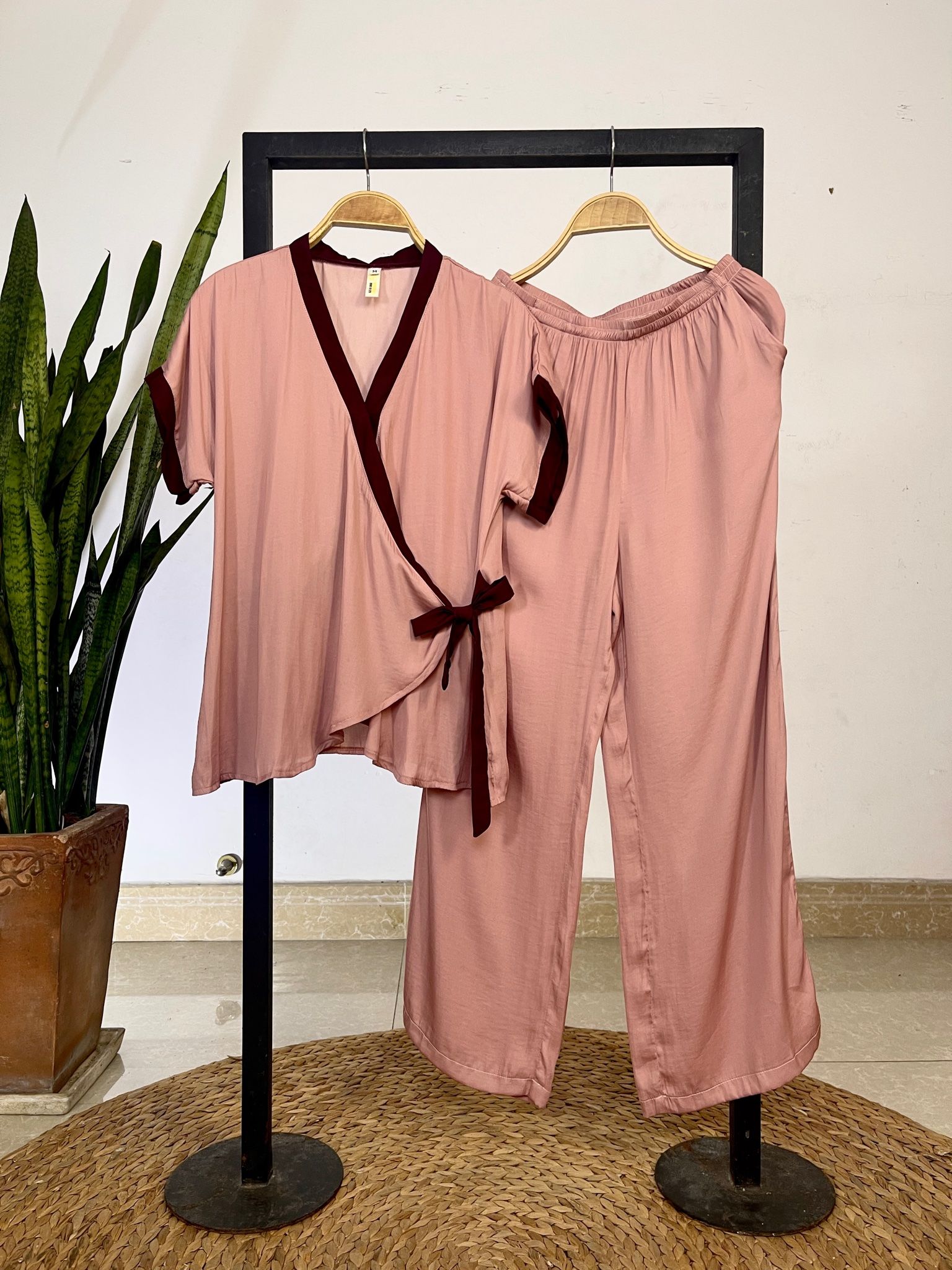  Đồ bộ quần dài yukata tay liền ngắn 