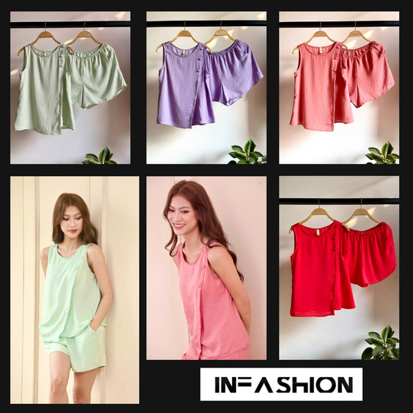  Bộ đùi vạt đắp 3 nút 