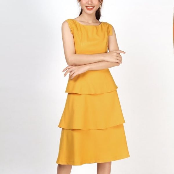  Đầm công sở 3 tầng Infashion 