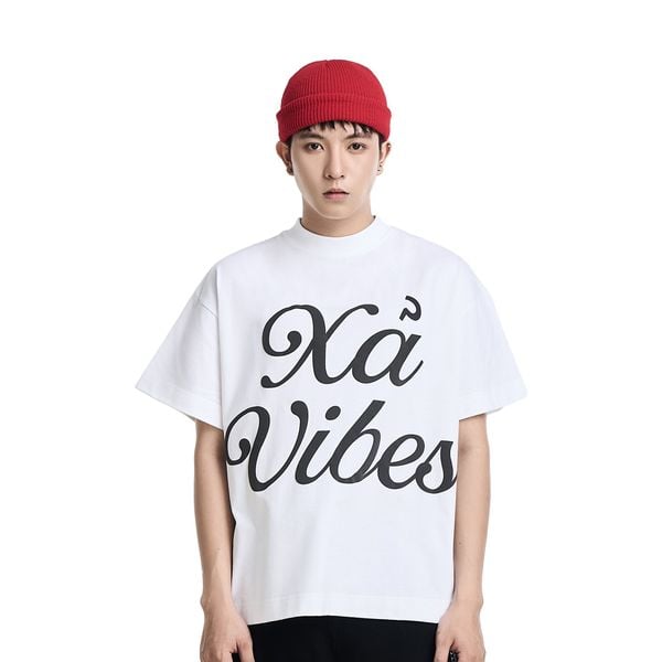  XẢ VIBES BIG BOXY T-SHIRT (WHITE) 