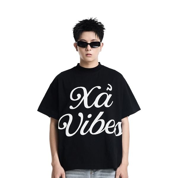  XẢ VIBES BIG BOXY T-SHIRT (BLACK) 