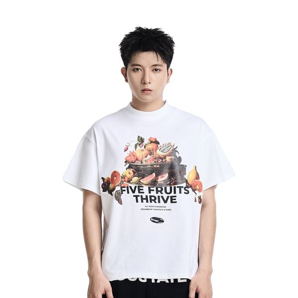  FIVE FRUITS BOXY T-SHIRT (WHITE) 