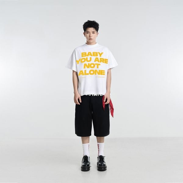  [SOUSTATE x HOPEFUL HORIZON] BABY YOU ARE NOT ALONE BIG BOXY T-SHIRT 