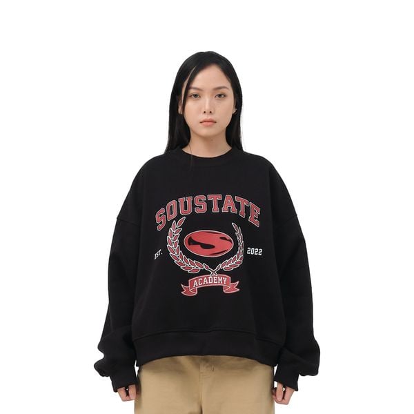  ACADEMY BOXY SWEATER (BLACK) 