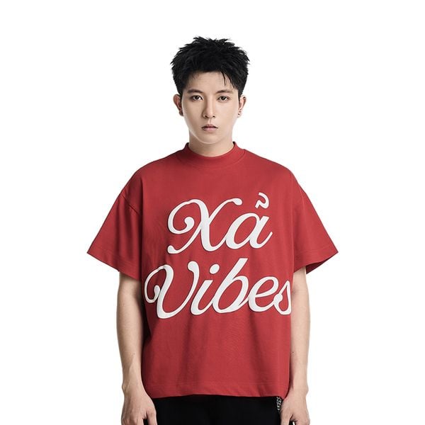  XẢ VIBES BIG BOXY T-SHIRT (RED) 