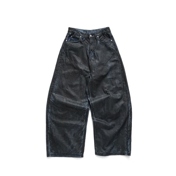  COATED SUPER BAGGY JEANS 