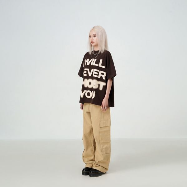  GHOST BIG BOXY T-SHIRT (BROWN) 