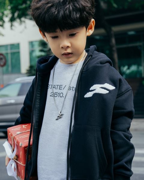  [KIDS] BASIC LOGO FULLZIP HOODIE 