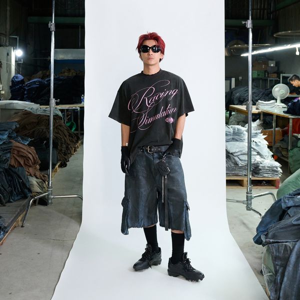  RACING SIMULATION WASHED BIG BOXY T-SHIRT 