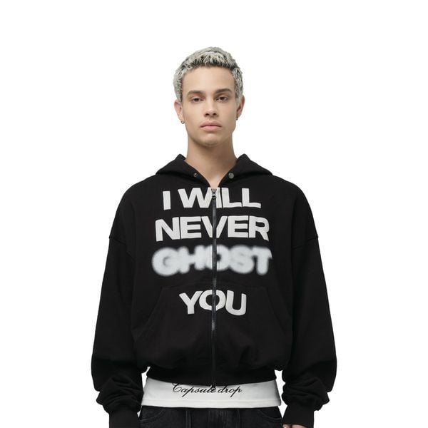  GHOST BOXY FULL ZIP HOODIE 