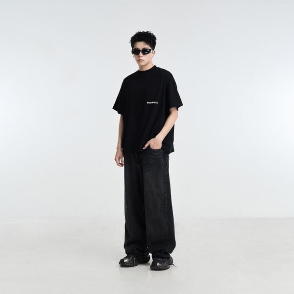  STATE BIG BOXY T-SHIRT (BLACK) 