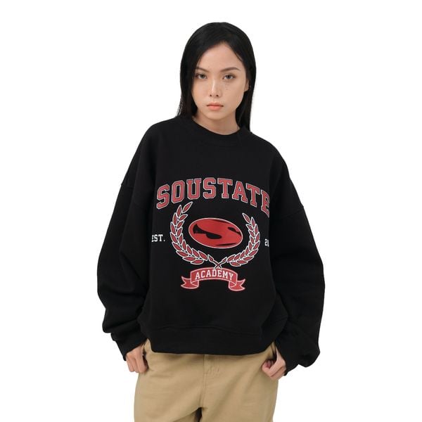  ACADEMY BOXY SWEATER (BLACK) 