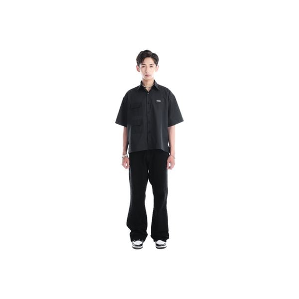 SKETCH PLAN BOXY SHIRT (BLACK) 
