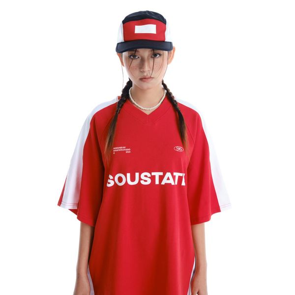  SOCCER V.1 BIG OVERSIZE T-SHIRT (RED) 