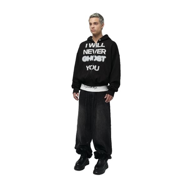  GHOST BOXY FULL ZIP HOODIE 