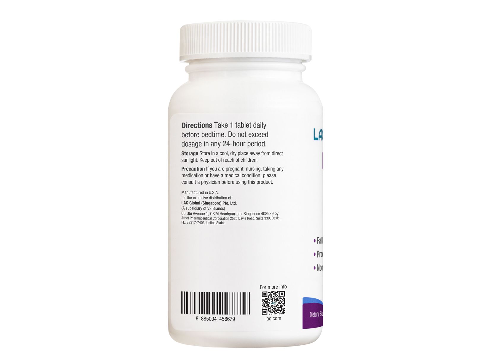  VIÊN UỐNG CẢI THIỆN CHẤT LƯỢNG GIẤC NGỦ LAC MELATONIN 3MG (120 VIÊN) 