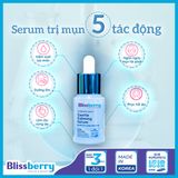  Serum cấp ẩm dịu da và kiểm soát bã nhờn Blissberry Daily Gentle Calming 15ml 